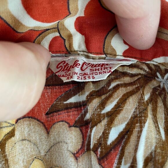 Vintage 60s/70s Style Craft Button Down Shirt Size 40 EUC - Picture 6 of 6